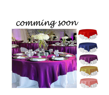 Satin Table Overlays