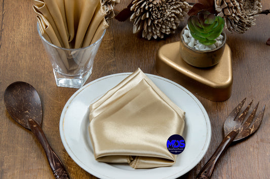 Pack of 10 - Satin Napkins 20" X 20" Square